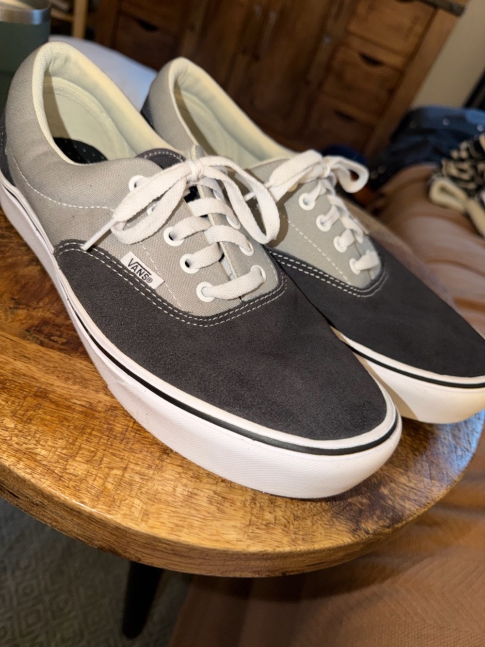 Vans Two-Tone Blue & Charcoal Low-Top Sneakers
